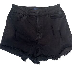 Black Jean Shorts